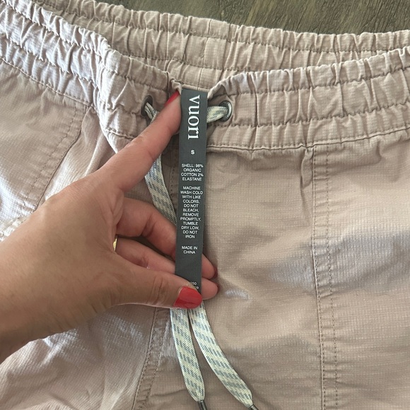 Vuori Women's Light Pink Athletic Shorts - Picture 2 of 5